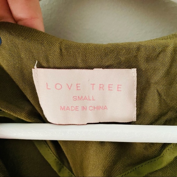 Love Tree Long Zip Up Jacket Green Sz Small - Picture 4 of 14